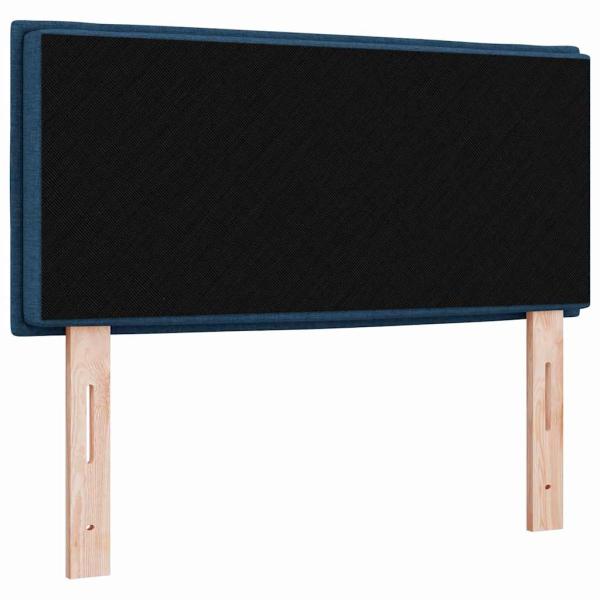 LED Kopfteil Linien Design Blau 100 cm Stoff