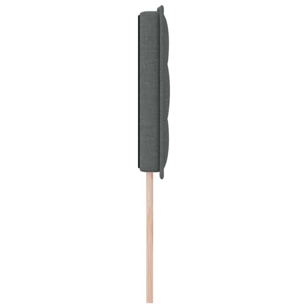 LED Kopfteil Linien Design Dunkelgrau 80 cm Stoff
