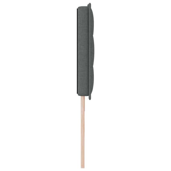 LED Kopfteil Linien Design Dunkelgrau 90 cm Stoff