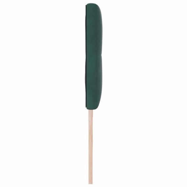 LED Kopfteil Button-gepolstert Dunkelgrün 100 cm Samt