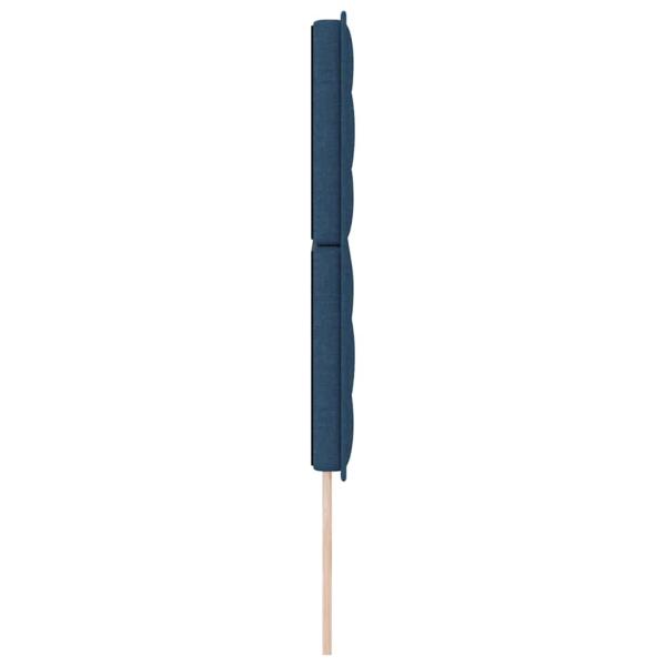 LED Kopfteil Linien Design Blau 80 cm Stoff