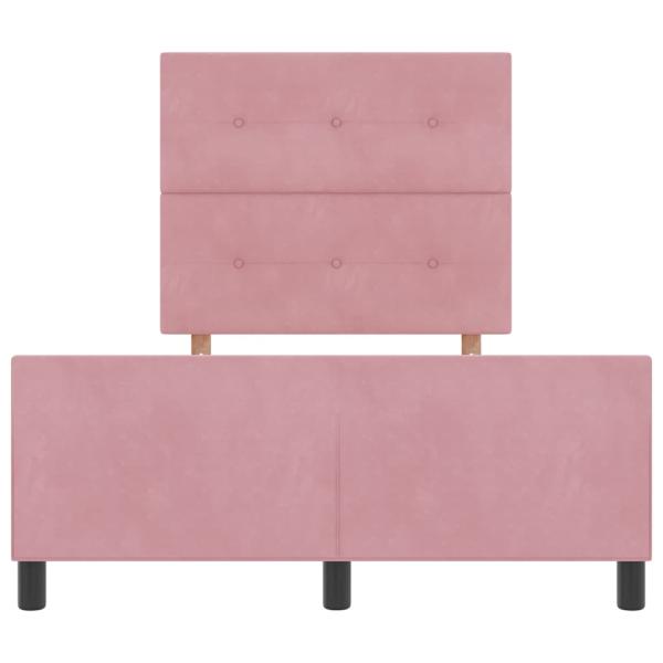 Rosa Samt Bettgestell 120x200 cm