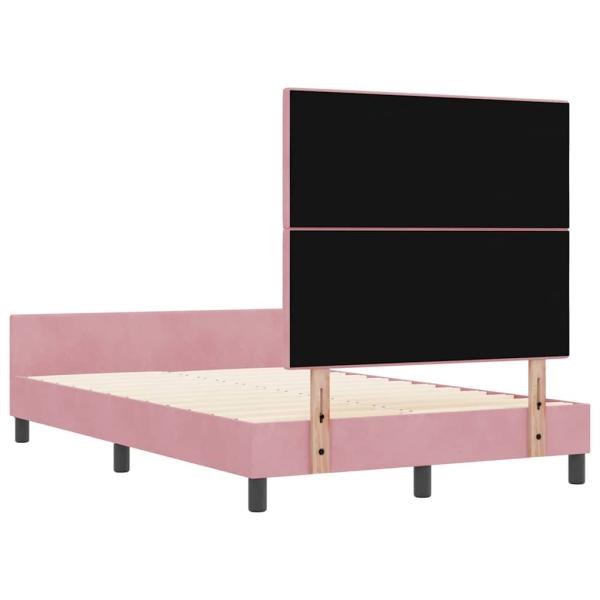 Rosa Samt Bettgestell 120x200 cm
