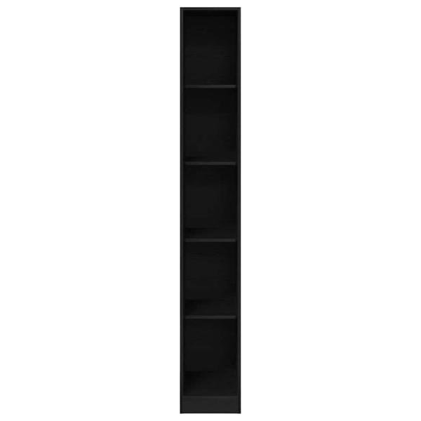 Kleiderschrank Schwarze Eiche - 30x50x200 cm, Aus Holzwerkstoff