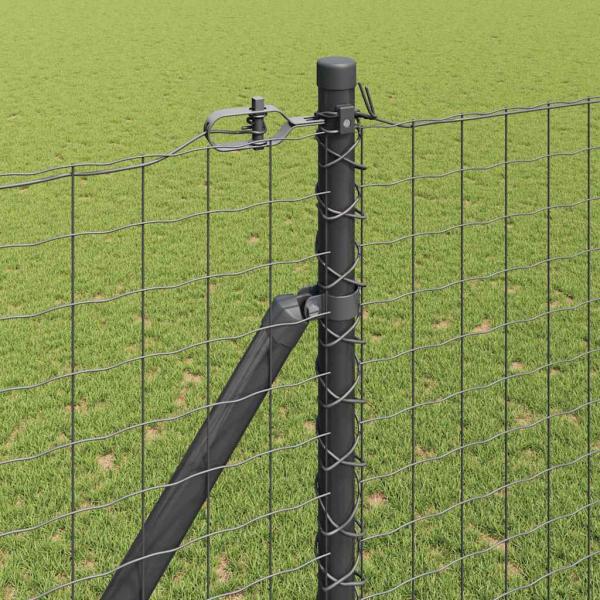 Zaunpfosten mit Spike 26 Stück Ø32 mm 180 cm verzinkter Stahl
