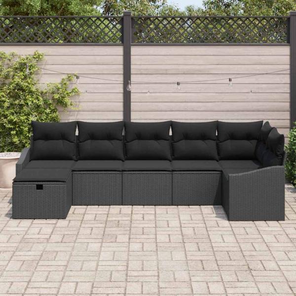 Sofa Set 7 Stk. Poly-Rattan