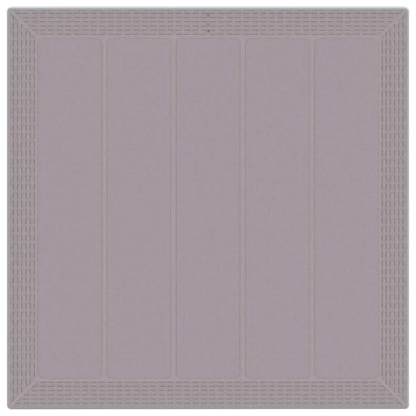 3-teilige Garten Essgruppe mit Kissen Helles Grau Poly-Rattan