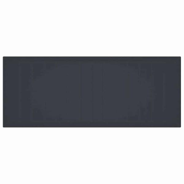 9-teiliges Garten Essset mit Kissen Anthrazit Poly Rattan