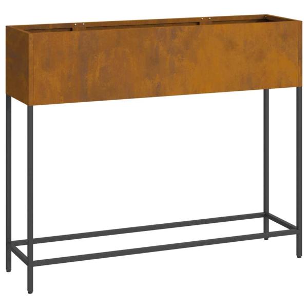 Hochbeet-Pflanzer 100x26x82 cm Wetterstahl