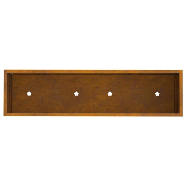 Hochbeet-Pflanzer 100x26x82 cm Wetterstahl