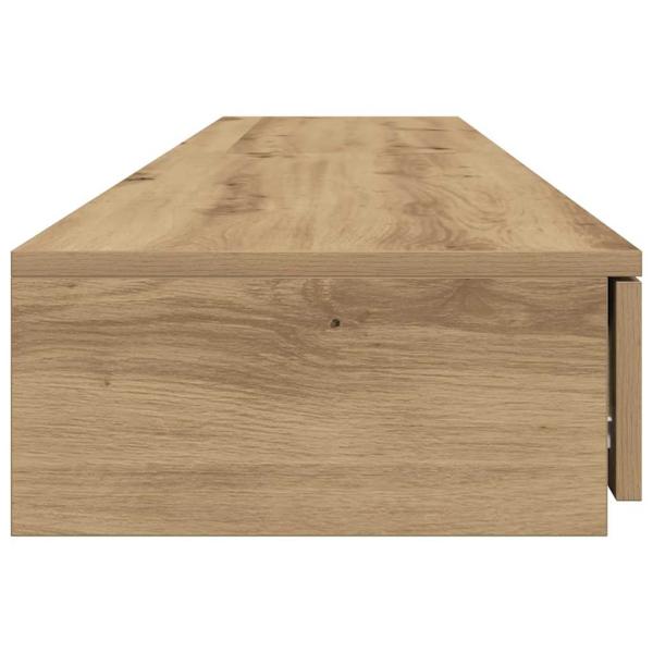 Nachttisch mit Schubladen Artisan Eiche 200x36,5x16,5 cm Holzwerkstoff