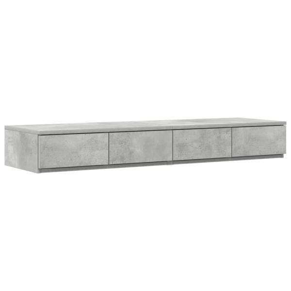 Bett Schubladen Beton Grau 120x36,5x16,5 cm