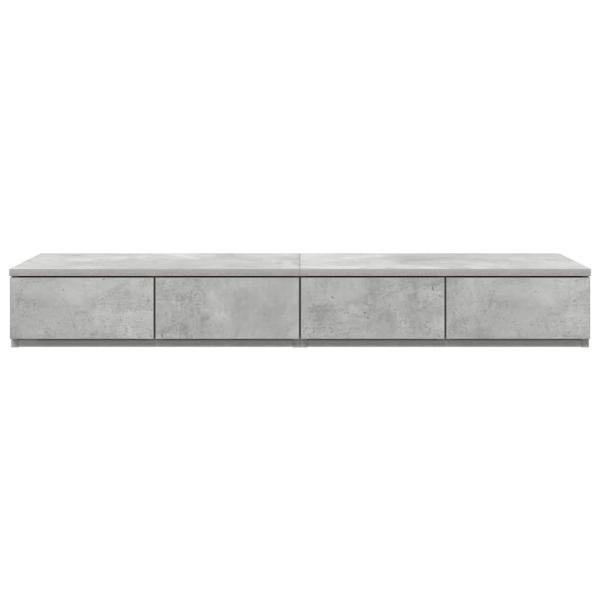 Bett Schubladen Beton Grau 120x36,5x16,5 cm