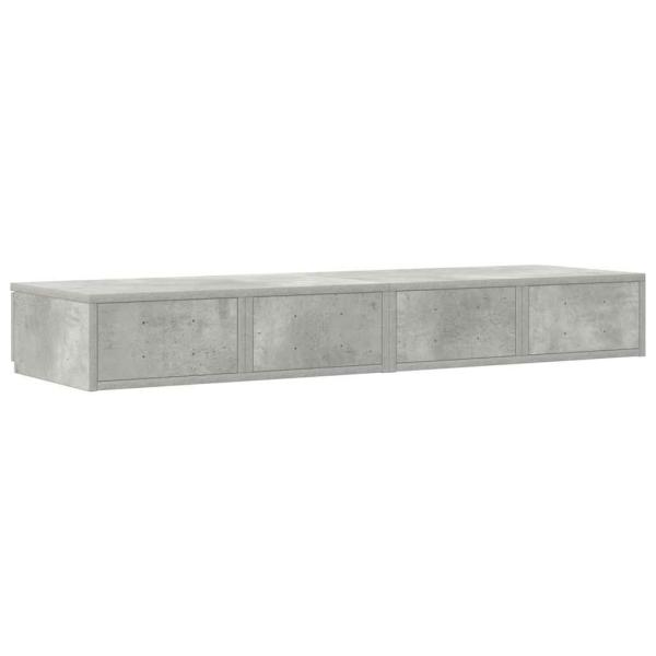 Bett Schubladen Beton Grau 120x36,5x16,5 cm
