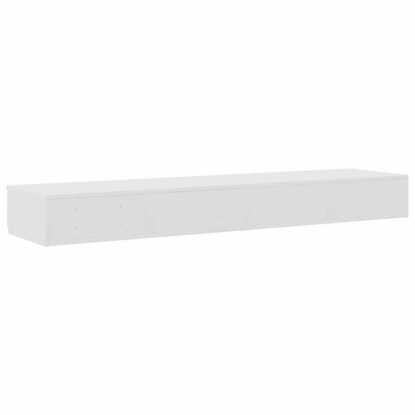 Nachttisch Weiß 160x36,5x16,5 cm aus MDF