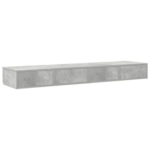 Nachttisch in Beton Grau - 135 x 36.5 x 16.5 cm aus Spanplatte