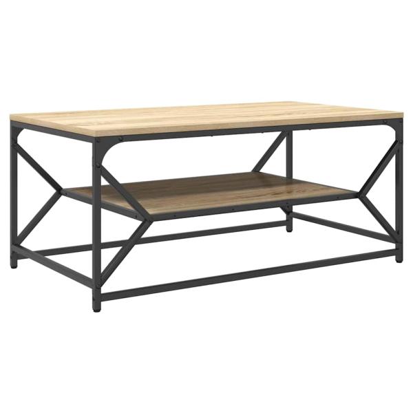 Couchtisch mit Regal Sonoma Eiche 90x50x40 cm Holzwerkstoff