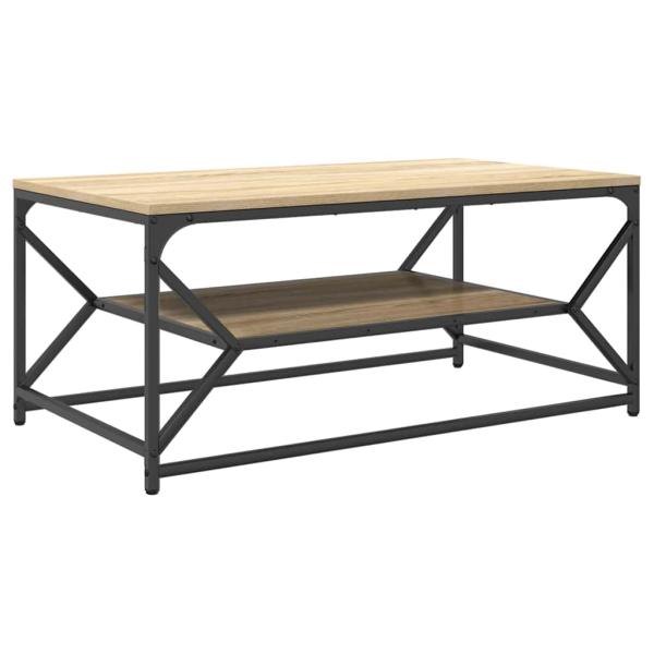 Couchtisch mit Regal Sonoma Eiche 90x50x40 cm Holzwerkstoff
