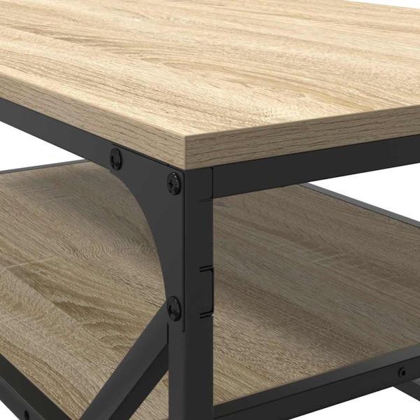 Couchtisch mit Regal Sonoma Eiche 90x50x40 cm Holzwerkstoff