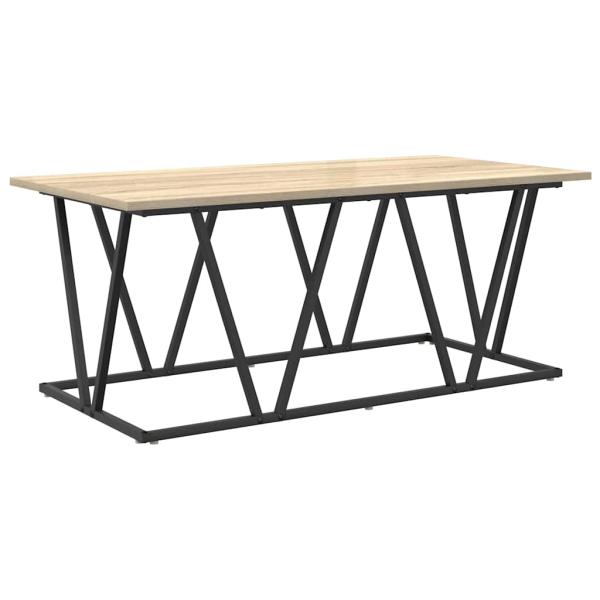 Couchtisch Sonoma Eiche 100x50x40 cm aus Holzwerkstoff und Metall