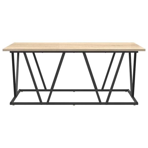 Couchtisch Sonoma Eiche 100x50x40 cm aus Holzwerkstoff und Metall