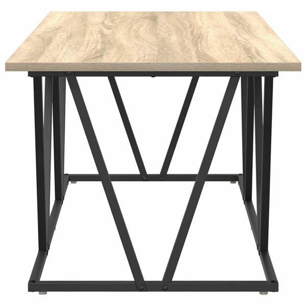 Couchtisch Sonoma Eiche 100x50x40 cm aus Holzwerkstoff und Metall