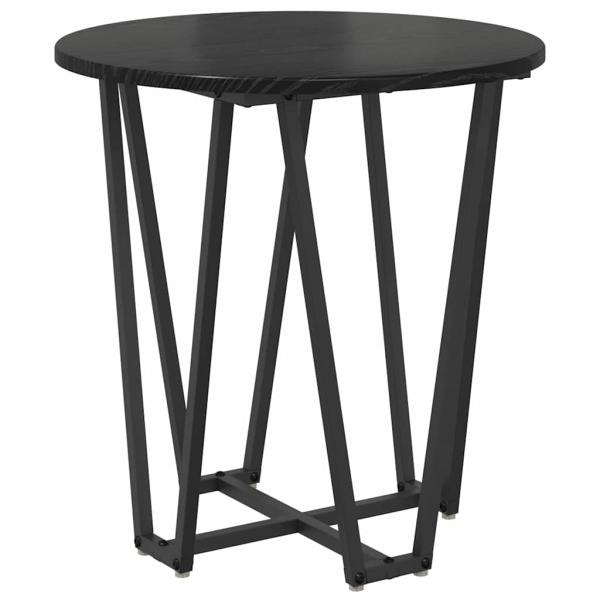 Beistelltischset aus 2 - Schwarze Eiche MDF und Metall