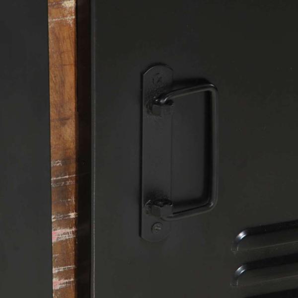 Badschrank Mehrfarbig 40x35x75 cm Massivholz Recycelt