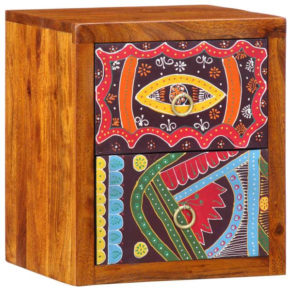 Nachttisch 35x30x40 cm Massivholz Akazie