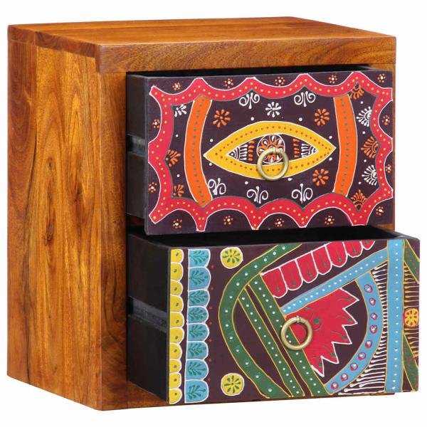 Nachttisch 35x30x40 cm Massivholz Akazie