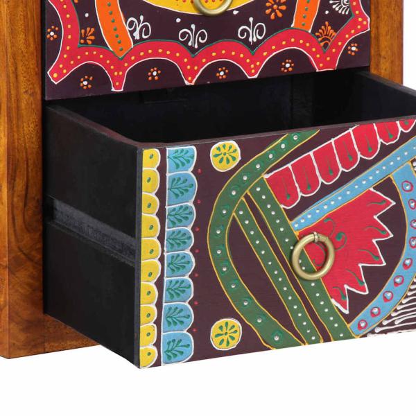 Nachttisch 35x30x40 cm Massivholz Akazie