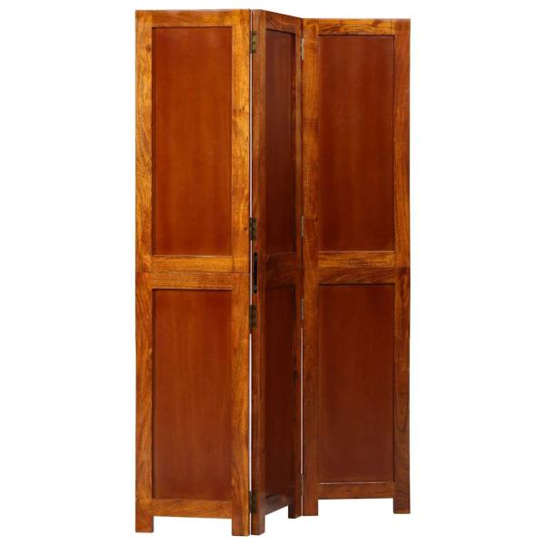Raumteiler 3 Paneele Honigbraun 35x1,5x160 cm Massivholz Akazie
