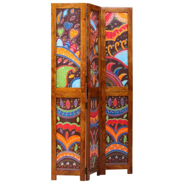 ARDEBO.de - Raumteiler 3 Paneele Honigbraun 35x1.5x160 cm Massivholz Akazie