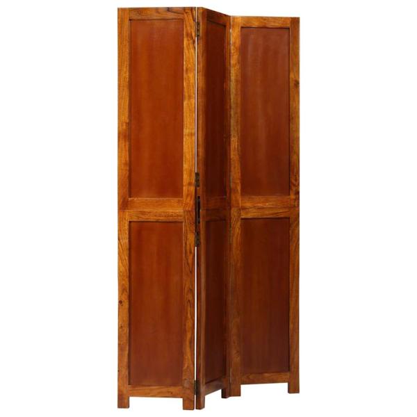 Raumteiler 3 Paneele Honigbraun 35x1.5x160 cm Massivholz Akazie