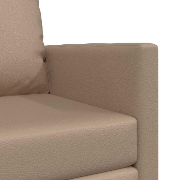 Sofa-Bett 2-in-1 Cappuccino 74x77x81 cm Kunstleder