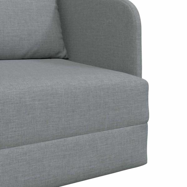Fußboden Schlafsofa 2-in-1 Hellgrau 65x80x83 cm Stoff