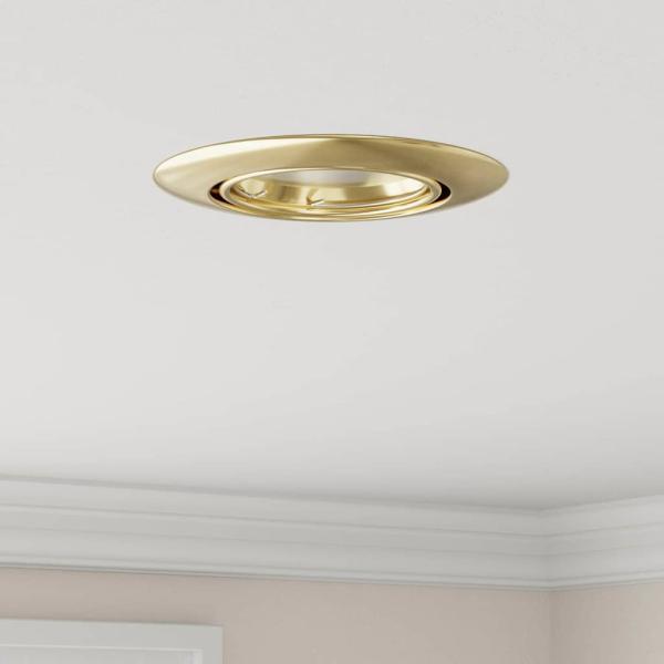 ARDEBO.de - Eingebaute Spots 24 Stück Rund GU10 Gold Ø90 mm Stahl