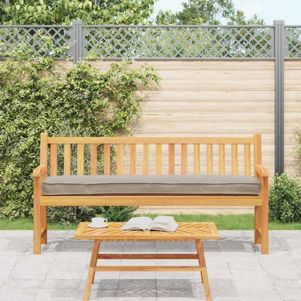 Außenkissen Set aus 2 Taupe Polyester Groß Kissen Rechteckig