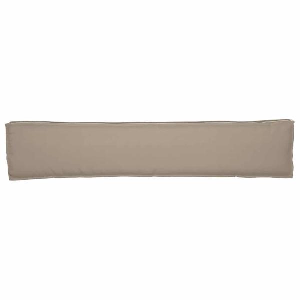 Außenkissen Set aus 2 Taupe Polyester Groß Kissen Rechteckig
