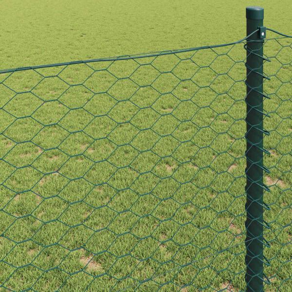 Sechseckzaun Grün 0.5x50 m Stahl