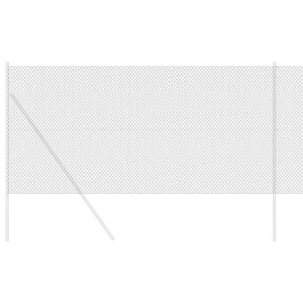 Sechseckzaun Grau 1.2x10 m Stahl