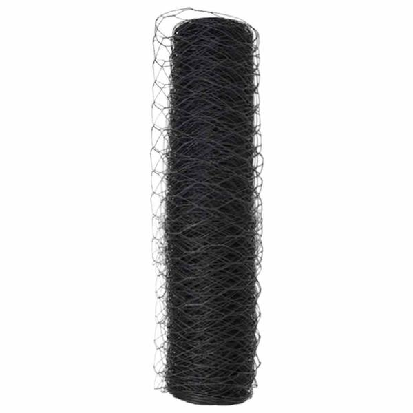 Hexagonzaun Grau 0.5x50 m Stahl