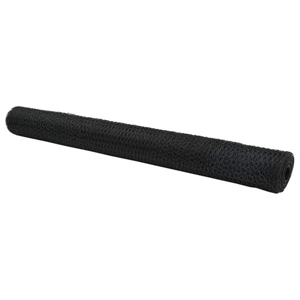 Sechseckzaun Grau 1x100m Stahl