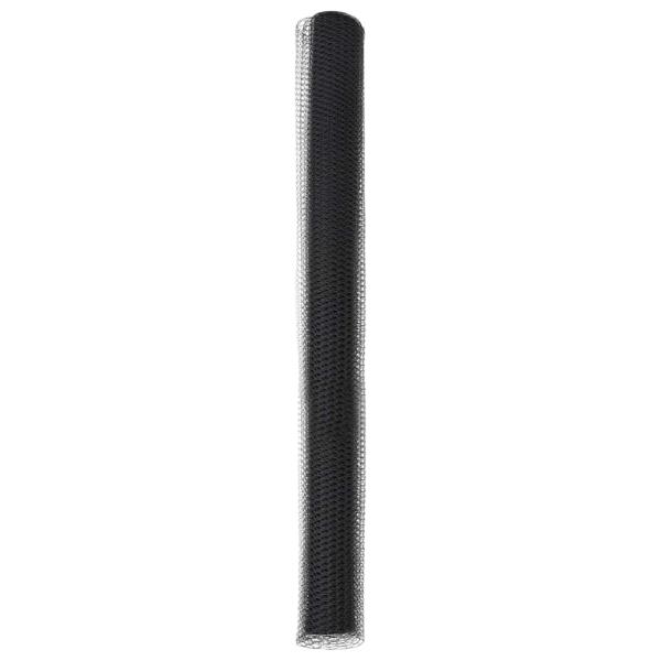 Sechseckzaun Grau 1.5x100 m Stahl