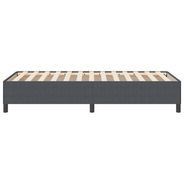 Boxspringbett Dunkelgrau 80 x 200 cm Cordstoff