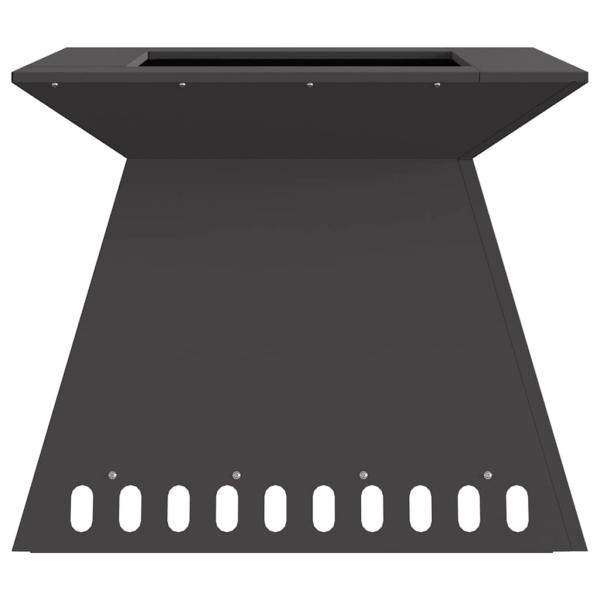 Feuerstelle Schwarz 60x60x50 cm Stahl