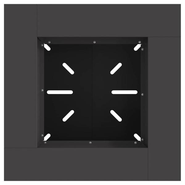 Feuerstelle Schwarz 60x60x50 cm Stahl