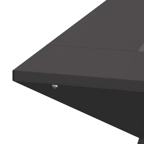 Feuerstelle Schwarz 60x60x50 cm Stahl