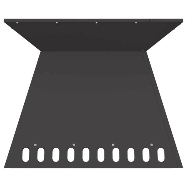 Feuerstelle Schwarz 60x60x50 cm Stahl