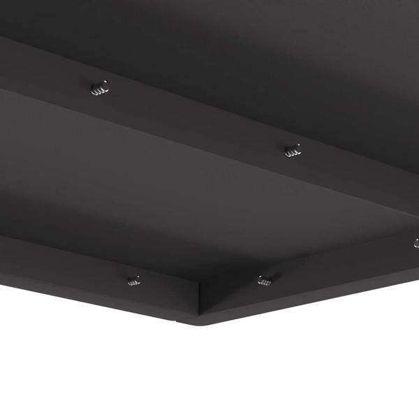 Feuerstelle Quadrat Schwarz 60x60x30 cm Stahl
